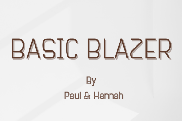 Basic Blazer: A Modern Sans Serif Typeface for Web Design