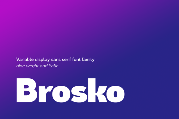 Brosko Font: The Bold Sans Serif for Handmade Brands