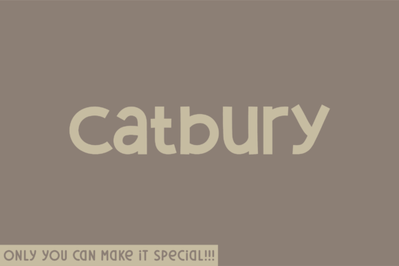 Catbury: The Natural Sans Serif Font for Clear Campaigns