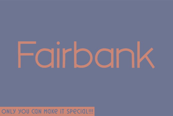 Fairbank: A Unique Sans Serif Typeface for Modern Web Design