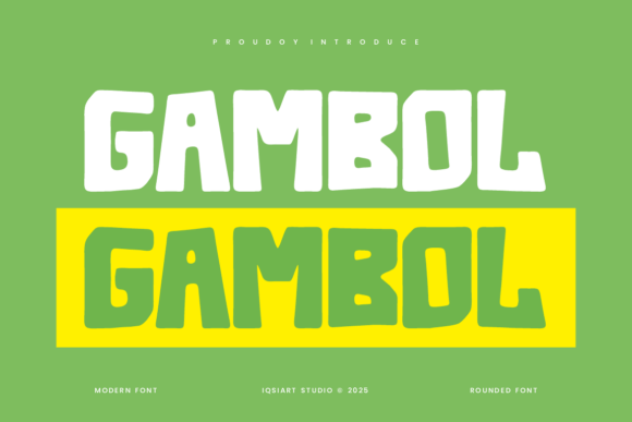 Gambol: A Quirky Sans Serif Font for Editorial Design