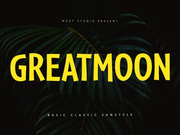 Greatmoon: The Bold Sans Serif Font for Impactful Branding