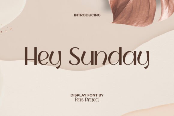 Hey Sunday: A Playful Sans Serif Typeface for Modern Editorial Design