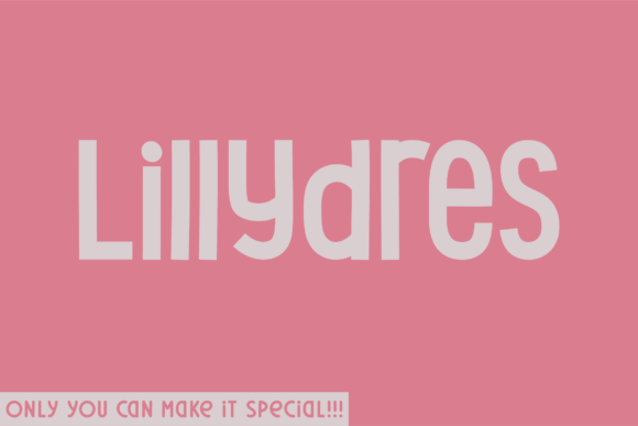 Lillydres: The Natural Sans Serif Font for Clear Campaigns