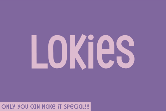 Lokies: A Unique Sans Serif Typeface for Modern Branding