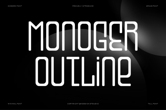 Monoger Outline: A Clean Typeface for Modern Brands