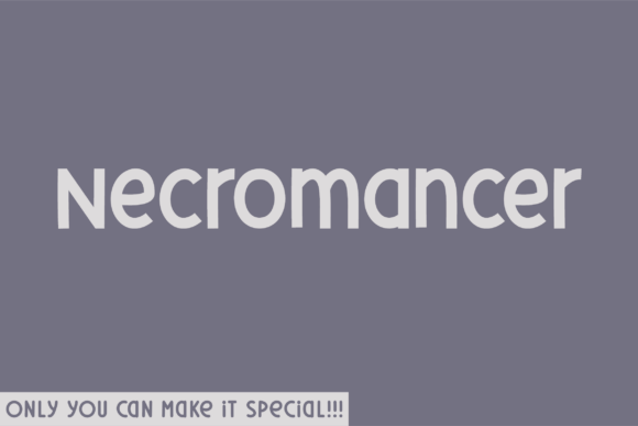 Necromancer: A Unique Sans Serif Font for Bold Branding