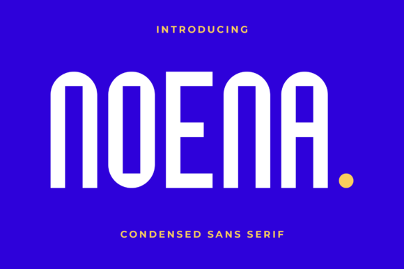 Noena: A Modern Sans Serif Typeface for Editorial Design