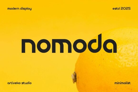 Nomoda: The Modern Sans Serif Font for Handmade Brands