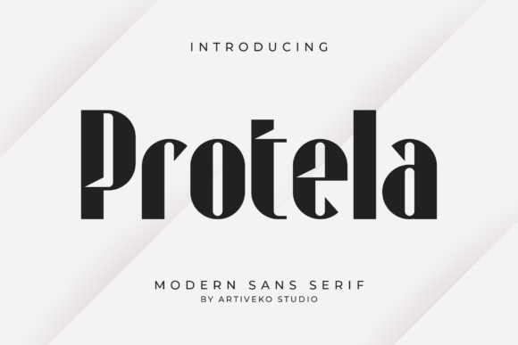Protela: A Modern Sans Serif Typeface for Digital Design