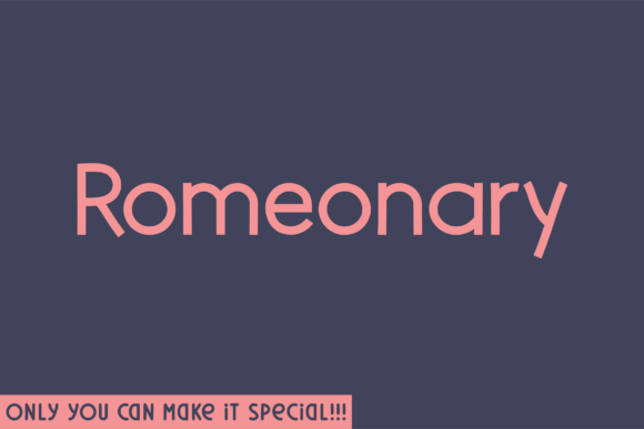 Romeonary: A Unique Sans Serif Font for Modern Web Design