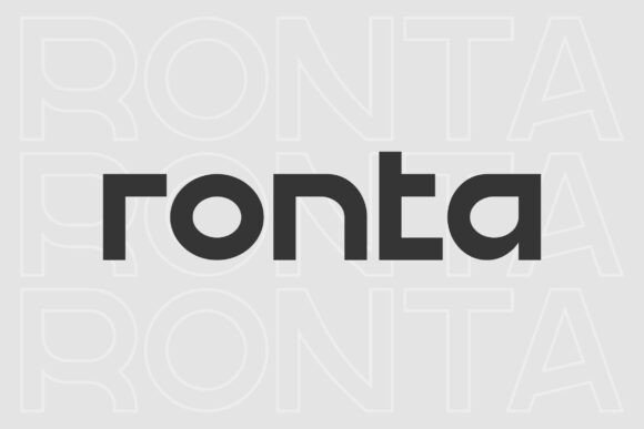 Ronta: A Modern Sans Serif Typeface for Digital Design