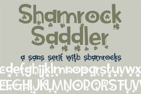 Shamrock Saddler: A Whimsical Sans Serif for Editorial Design
