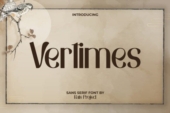 Vertimes: A Stylish Sans Serif Font for Editorial Design